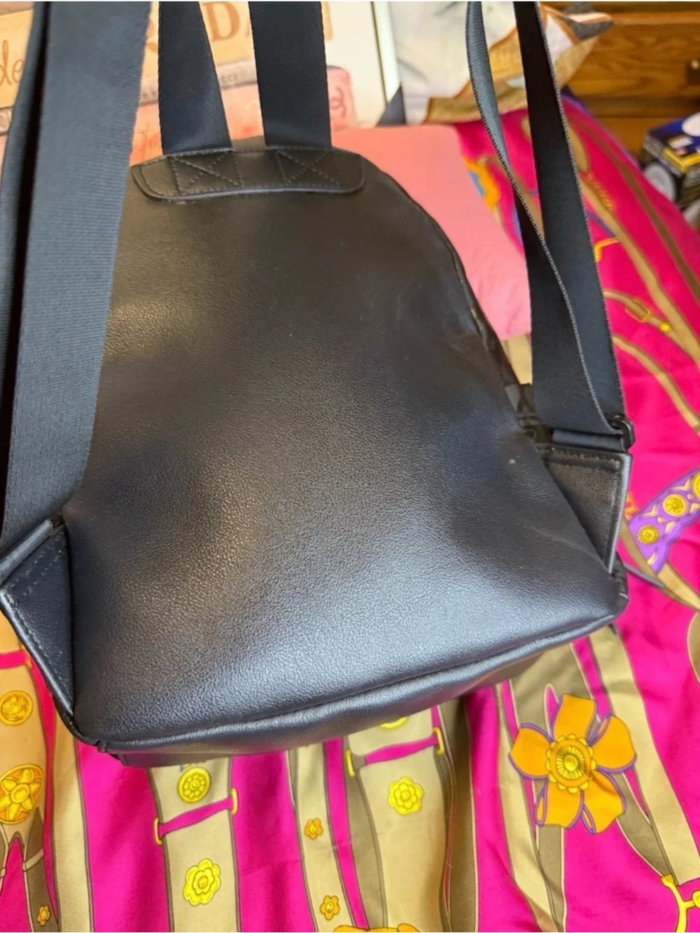 Juicy Couture Ransom Note Metallic Logo Gothic Mini Backpack - LIKE NEW